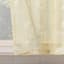 White & Taupe Small Tiered Curtain Panel, 54"