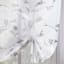 Bethel White & Grey Small Single Curtain Panel, 63"