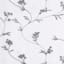 Bethel White & Grey Small Single Curtain Panel, 63"