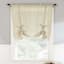 Destin White & Taupe Small Single Curtain Panel, 63"