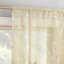 Destin White & Taupe Small Single Curtain Panel, 63"