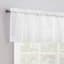 Wilton Valance White Small Single Curtain Panel, 54"