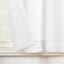 Wilton White Small Tiered Curtain Panel, 54"