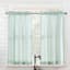 Wilton Seafoam Small Tiered Curtain Panel, 54"