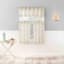 Mason Cream Small Tiered Curtain Panel, 54x36