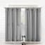 Mason Grey Small Tiered Window Curtain Panel, 54x36