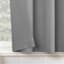 Mason Grey Small Tiered Window Curtain Panel, 54x36