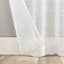 Augusta White Sheer Loop Tab Single Curtain Panel, 84"