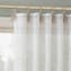 Augusta White Sheer Loop Tab Single Curtain Panel, 84"
