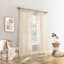 Augusta Linen Sheer Loop Tab Single Curtain Panel, 84"
