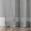 Augusta Grey Sheer Loop Tab Single Curtain Panel, 84"