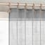 Augusta Grey Sheer Loop Tab Curtain Panel, 84"