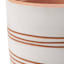 Indoor White Carved Clay Pot, Medium