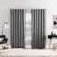 Arvid Coal Grey Blackout Curtain Panel, 84"