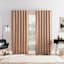 Arvid Nutshell Brown Blackout Curtain Panel, 84"