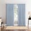 Dublin Tranquil Blue Blackout Curtain Panel, 84"