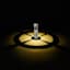 10-Lumen Solar Silver Bollard Pathway Light