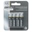 4-Pack AA Solar Rechargeable Batteries