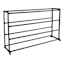 20-Pair Standing Shoe Rack, Black