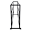 20-Pair Standing Shoe Rack, Black