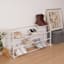 20-Pair Standing Shoe Rack, White