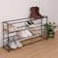 20-Pair Standing Shoe Rack, Grey