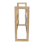 3-Tier Bamboo & Silver Expandable Shoe Rack