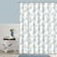 13-Piece White Floral Essence Shower Curtain Set, 70x72