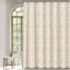 13-Piece Tan Petal Stripe Shower Curtain Set, 70x72