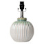 Found & Fable Green & White Reactive Glaze Small Lamp Base, 12"