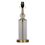Providence Stacked Glass with Brass Medium Lamp Base, 17"
