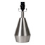 Silver Metal Mini Tapered Cone Small Lamp Base, 12.5"