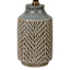 Green & Brown Ceramic Reactive Textured Small Table Lamp with Shade, 19"