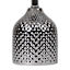 Found & Fable Hammered Silver Mini Table Lamp with Shade, 12"