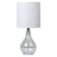 Iridescent Glass Mini Table Lamp with Shade,12"
