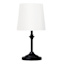 Black Metal Stick Mini Table Lamp with Shade, 13"