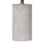 White Washed Carved Floral Small Table Lamp with Shade, 19"