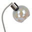 Silver Task Lamp with Iridescent Shade, 17"