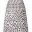 Found & Fable White Washed Carved Medium Table Lamp Base, 19"