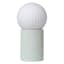 Green Novelty Uplight Lamp with Glass Shade, 11.5"