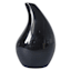 Black Raindrop Ceramic Bud Vase, 5"