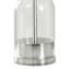 Crosby St. Glass & Silver Small Table Lamp with Shade, 18"