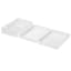 4-Piece Clear Diamond Texture Stackable Drawer Organization Set