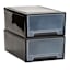Black Stackable Storage Drawer, Small