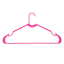 10-Pack Hangers, Pink