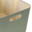 Sage & Wood Grain Print Storage Bin