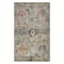 Rover Olive Green Floral Printed Chenille Washable Accent Rug, 20x34