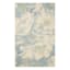 (A520) Dianna Blue Floral Area Rug, 8x10