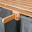 Bamboo Laundry Double Sorter with Removable Liners