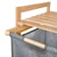 Bamboo Laundry Double Sorter with Removable Liners